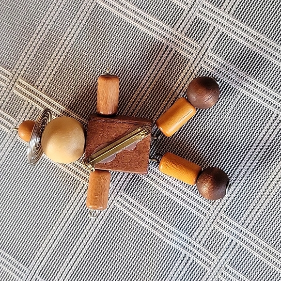 Wooden Handmade Figure Pin and Pendant - Picture 2 of 2